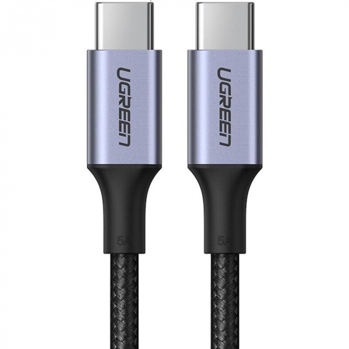 Кабель UGREEN US316 USB C - USB C 480Mbps 5A QC4.0/PD3.0 100W 1m (70427)