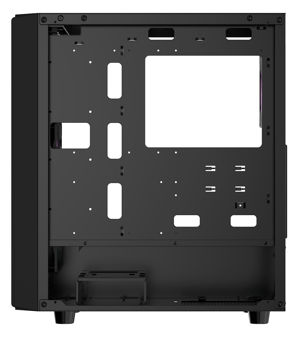 Корпус Ocypus Gamma C70 BK ARGB (Gamma-C70-BKG400XX-GL) [Midi Tower, 4 x 120 мм, черный]