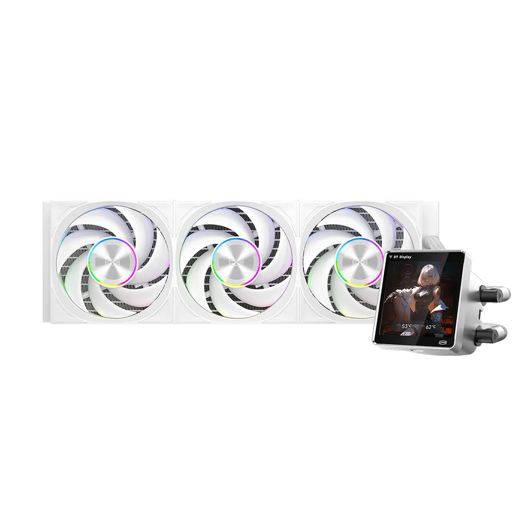 Система охлаждения PCCooler DT360 ARGB Display WH [120 мм, 3000 об/мин, 83 CFM, 33 dB, PWM]
