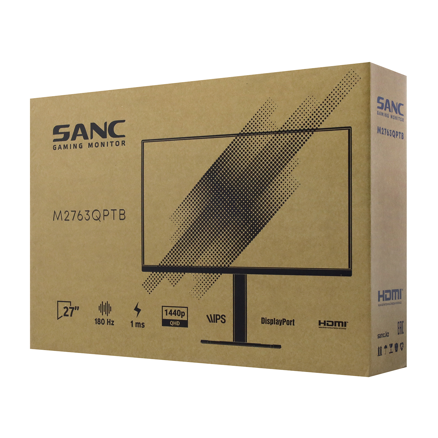 Монитор Sanc M2763QPTB [27", IPS, 2560x1440, 180 Гц, 1 мс, HDMI x2, DisplayPort x2]