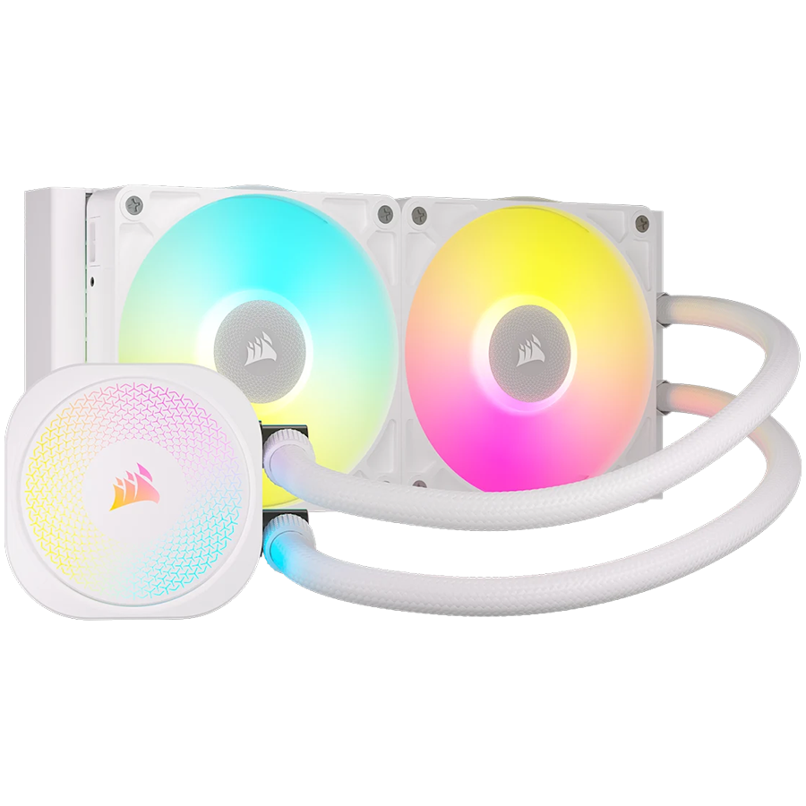 Система охлаждения Corsair iCUE LINK TITAN 240 RX RGB White AIO (CW-9061020-WW) [120 x 120 x 25 мм, 2100 об/мин, 36 дБ, 4 pin]