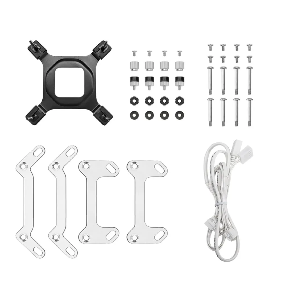 Система охлаждения DeepCool MYSTIQUE 240 WH ARGB [120 мм, 2400 об/мин, 38,71 дБ, 4 pin]