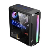Корпус Wintek Flame D525-B TG [Midi Tower, 1 x 120 мм, Черный]