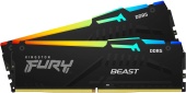 Комплект оперативной памяти Kingston Fury Beast RGB (KF552C40BB2AK2-64) [64 ГБ, DDR 5, 5200 МГц, 1.25 В, подсветка, KIT]