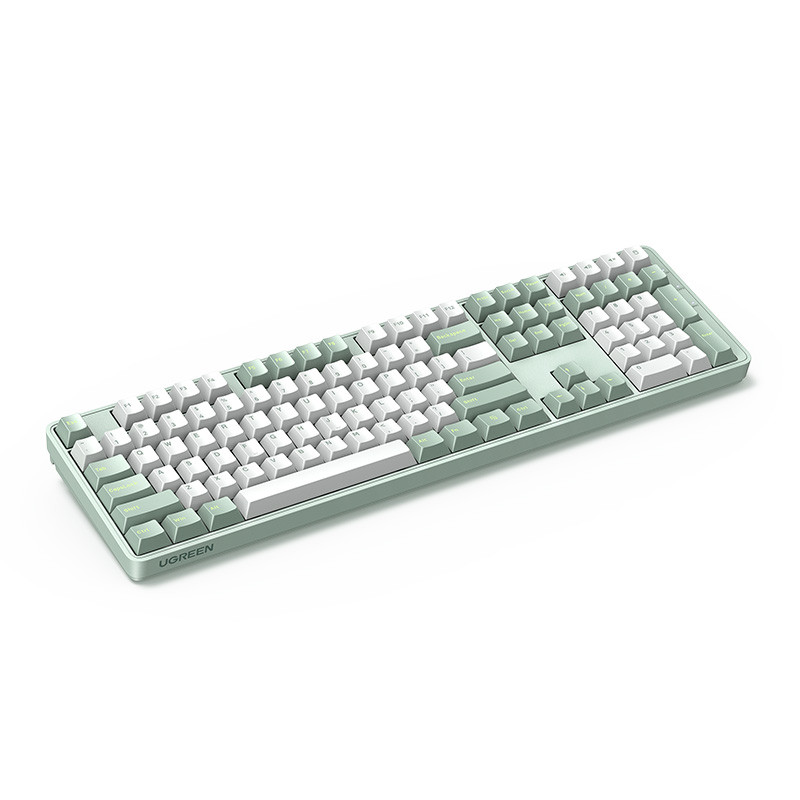 Клавиатура Ugreen KU103U (55817) [механическая, проводная, RGB подсветка, Red, зеленая]
