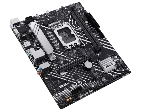 Материнская плата ASUS PRIME H610M-A R2.0, LGA1700 H610 2xDDR5 4xSATA3 2xM.2 D-Sub HDMI DP mATX