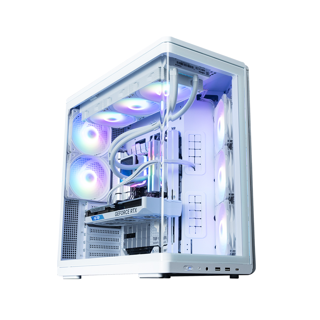 Корпус Zalman P60 White [Midi Tower, 4 x 120 мм, белый]