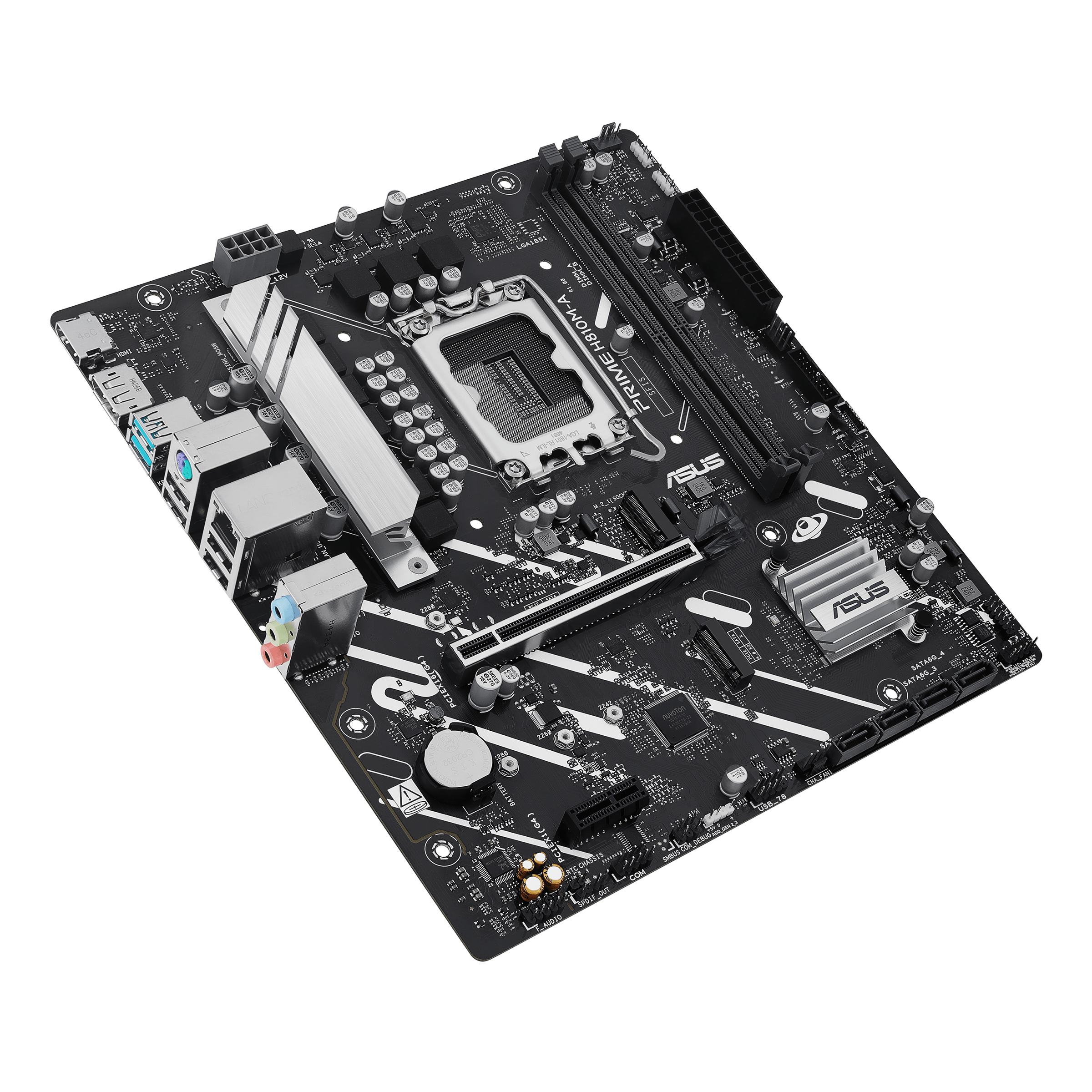 Материнская плата Asus PRIME H810M-A-CSM [LGA 1851, Intel H810, 2xDDR 5, 2xM.2, 1xPCI-E x16, Micro-ATX]