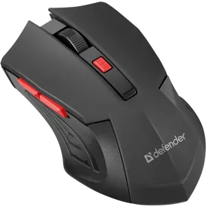 Мышь Defender Accura MM-275 (52276) [беспроводная, светодиодная, 1600 DPI, подсветка, черная]