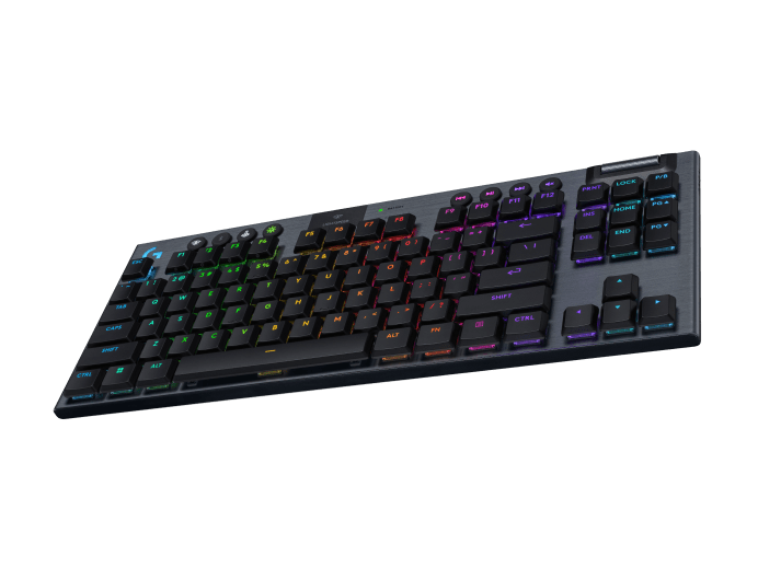 Клавиатура Logitech G915 X Lightspeed TKL (920-012757) [механическая, проводная + беспроводная, RGB подсветка, Logitech GL Clicky, черная]