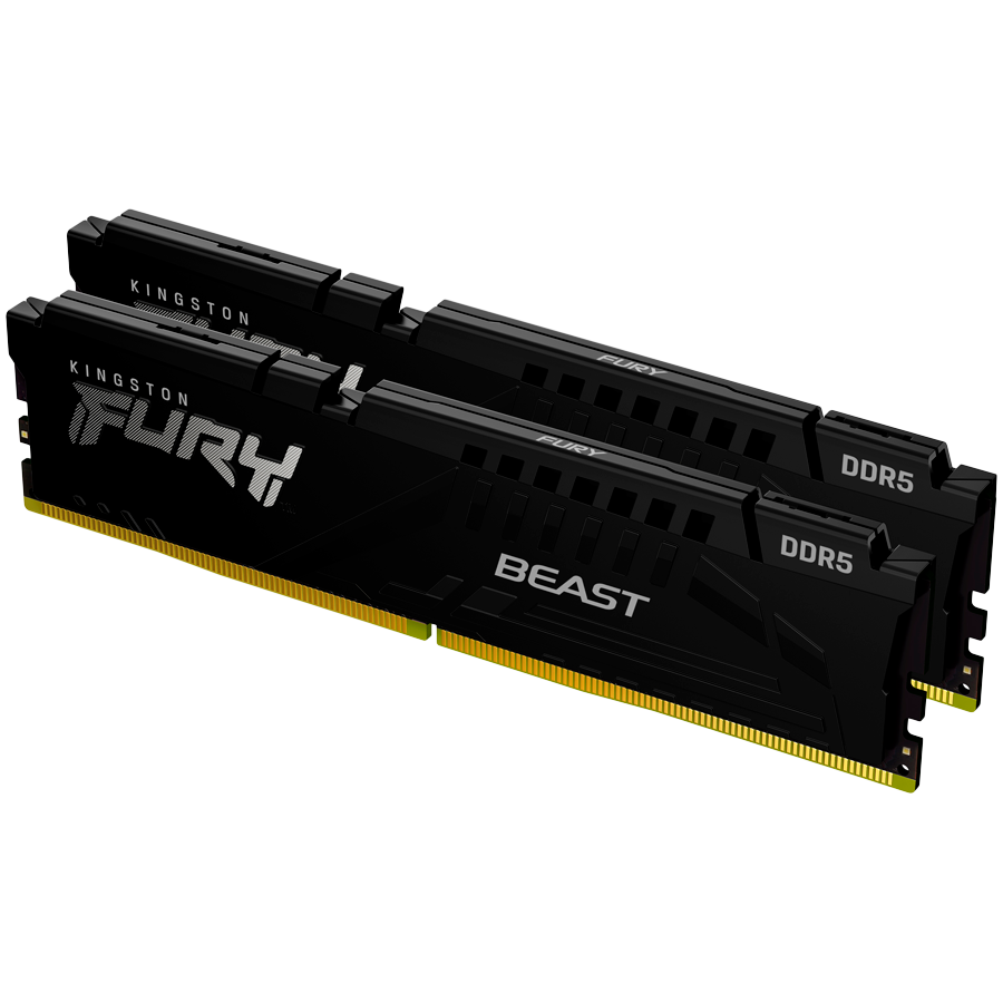 Комплект оперативной памяти Kingston FURY Beast (KF560C30BBEK2-64) [64 ГБ, DDR 5, 6000 МГц, 1.1 В, KIT]
