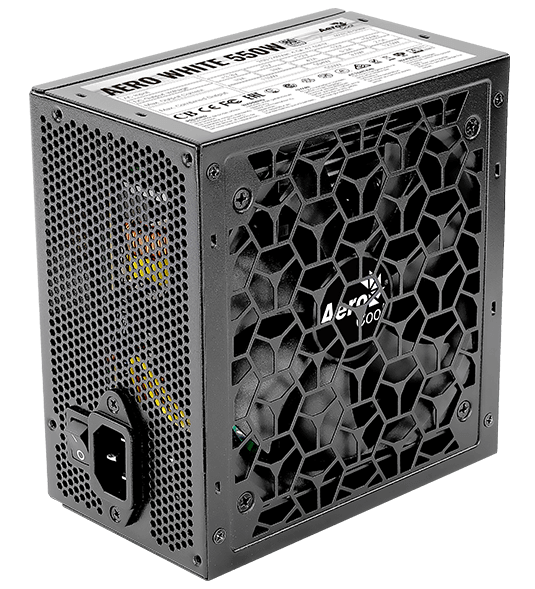 Блок питания AeroCool AERO WHITE 550W (ACPW-AR55AEC.12) [550 Вт, 80 PLUS White, 6x SATA, 2 x 6+2 pin PCIe, 2x 4+4 pin CPU, ATX]