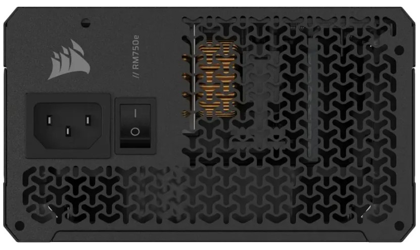 Блок питания Corsair RM750e (CP-9020295-EU) [750 В, 80 PLUS Gold, 6x SATA, 1 x 16 pin (12VHPWR), 3 x 6+2 pin PCIe, 2x 4+4 pin CPU, ATX]