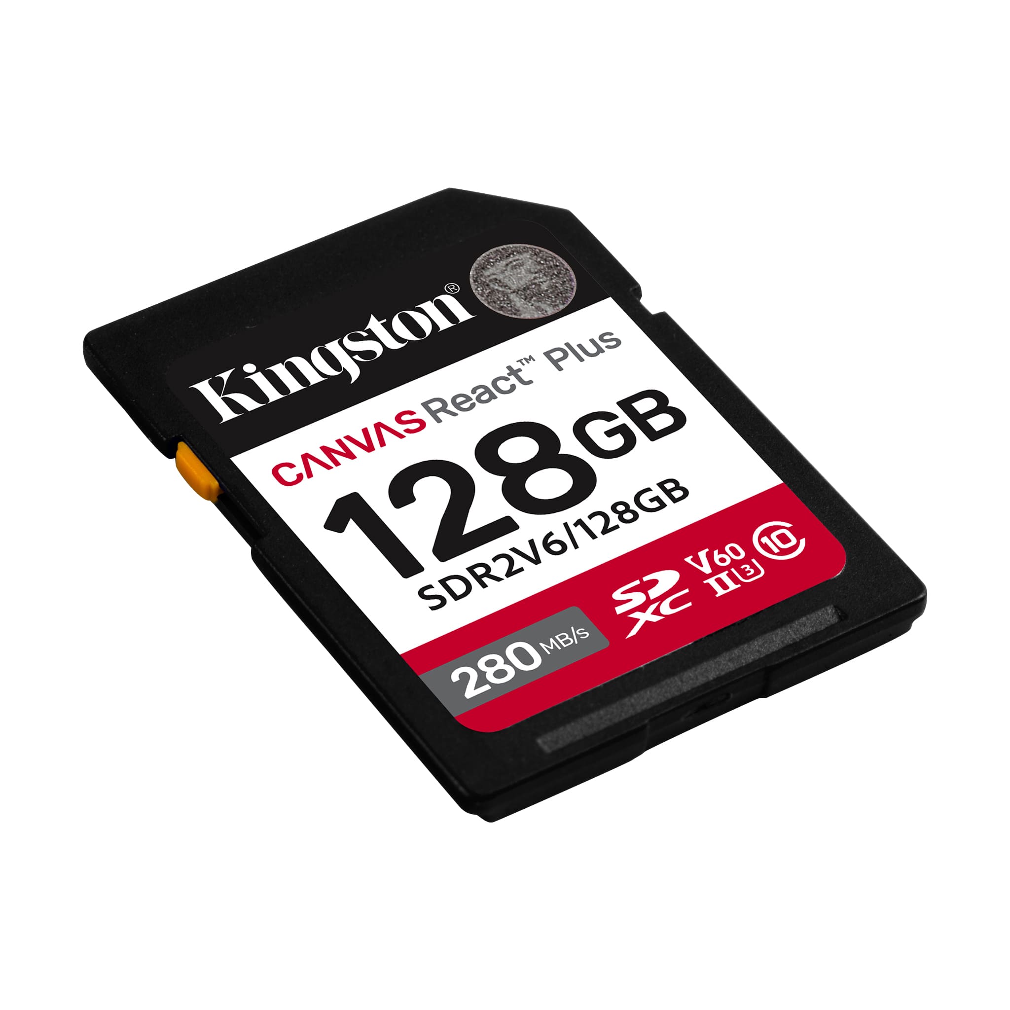 Карта памяти Kingston 128GB SDXC Canvas React Plus SDXC (SDR2V6/128GB) UHS-II 280R/100W U3 V60