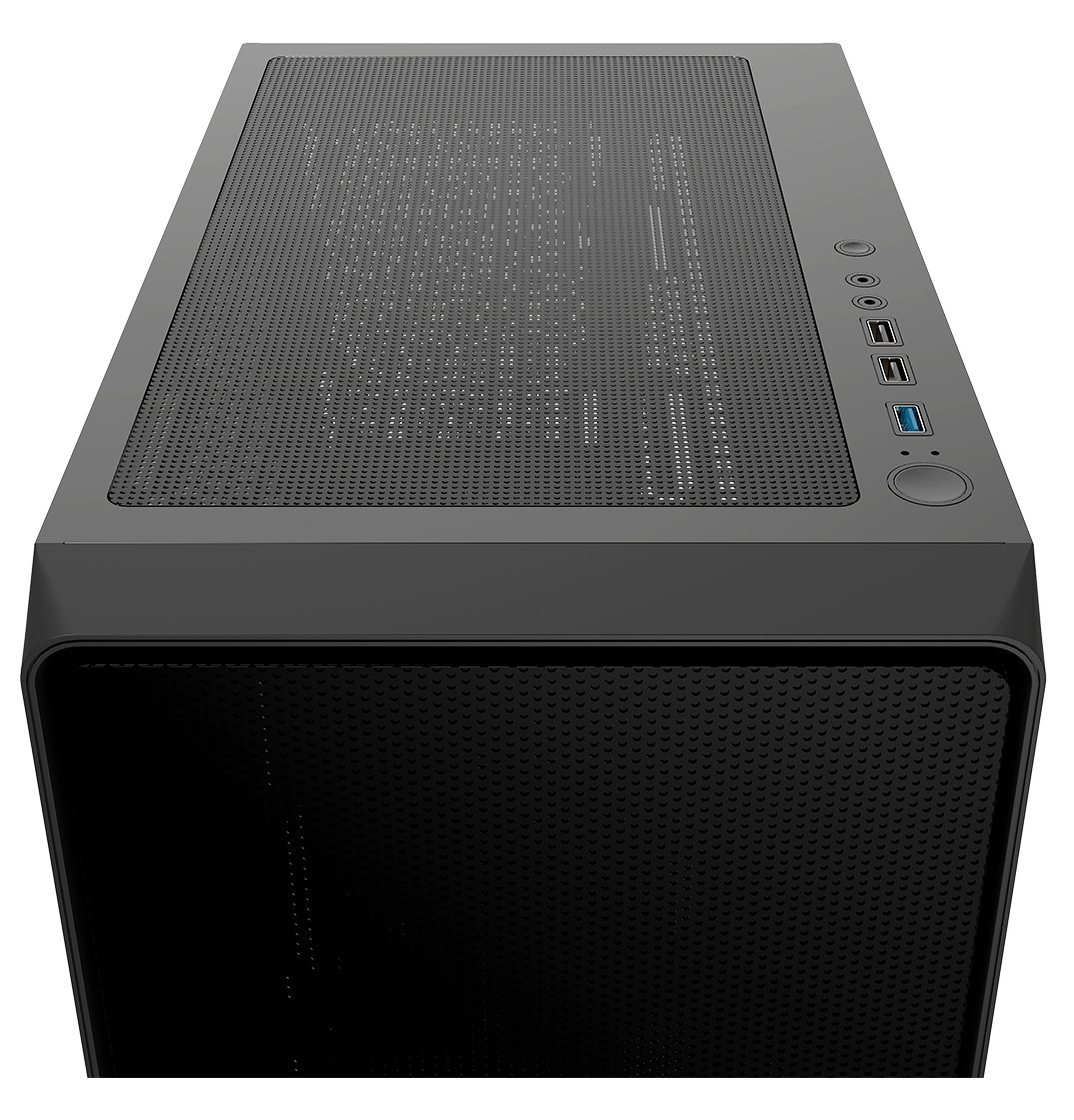 Корпус Ocypus Gamma C60 (Gamma-C60-BKG000XX-GL) [Midi Tower, черный]