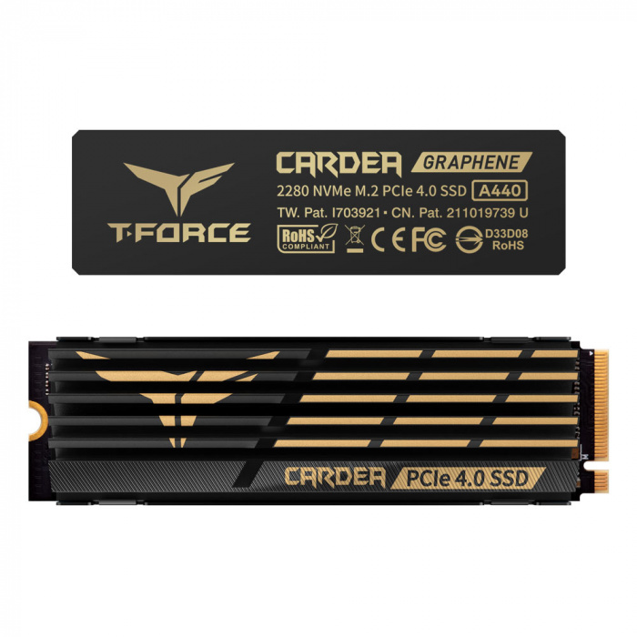 Твердотельный накопитель Team Group T-FORCE CARDEA A440, 2Tb, PCIe 4.0 x4 NVMe, R7000Mb/s, W6900Mb/s,TM8FPZ002T0C327,RTL - купить в интернет-магазине Forcecom.kz Твердотельный накопитель Team Group T-FORCE CARDEA A440, 2Tb, PCIe 4.0 x4 NVMe, R7000Mb/s, W6900Mb/s,TM8FPZ002T0C327,RTL