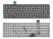 Клавиатура для ноутбука Asus X542, RU, без рамки, черная