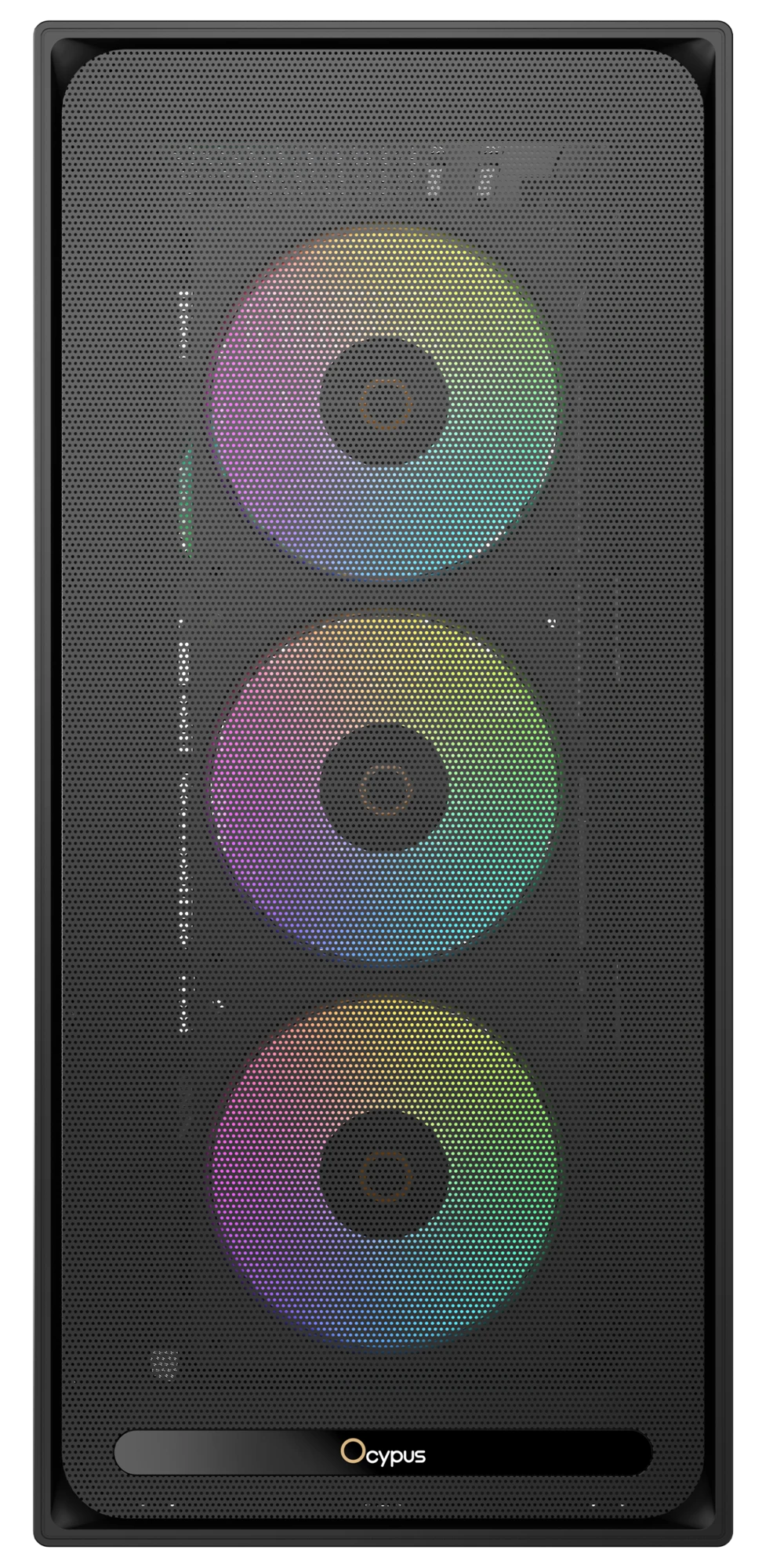 Корпус Ocypus Delta C70 (Delta-C70-BKG400XX-GL) [Midi Tower, 4 x 120 мм ARGB, черный]