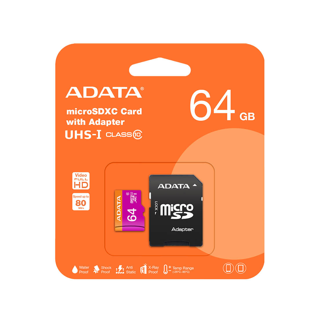 Карта памяти ADATA Premier (AUSDX64GUICL10-RA1) 64GB