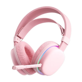 Беспроводные наушники AULA G7 PINK, розовый Bluetooth headphone BT5.3/2.4G/cable