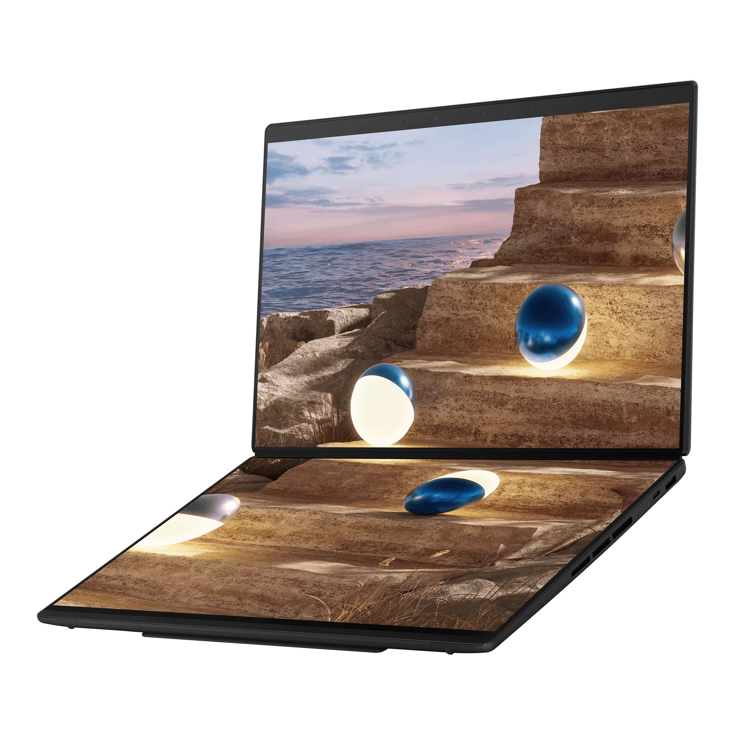 Ноутбук Asus Zenbook DUO UX8407AA-SN046W (90NB16V1-M00WS0) [14", Ultra 9 386H, 32 ГБ ОЗУ, 2 ТБ SSD, Windows 11 Home]