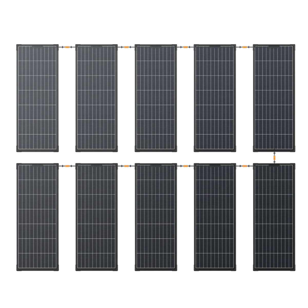 Комплект солнечных панелей EcoFlow, 2*130W RV Max Rigid Solar Panel Combo, 43V-3.2A