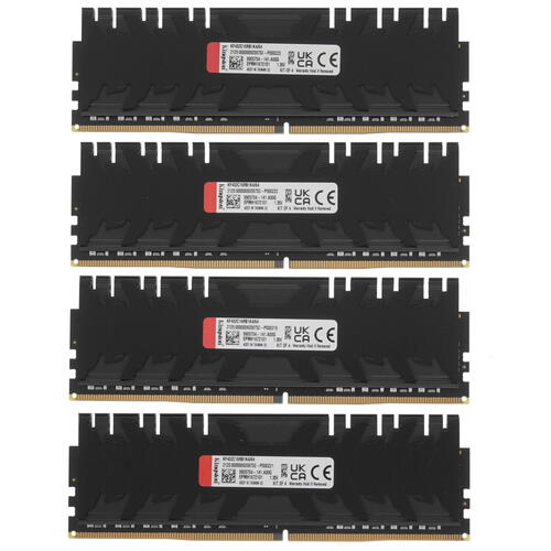 Комплект модулей памяти Kingston Fury Renegade, KF432C16RB1K4/64, 64 ГБ DDR 4, 3200 МГц