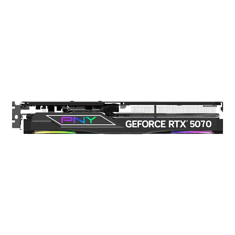 Видеокарта PNY GeForce RTX 5070 ARGB EPIC-X RGB Overclocked Triple Fan GPU (VCG507012TFXXPB1-O) [12 ГБ, GDDR7, 192 бит, HDMI, DisplayPort (3 шт)]