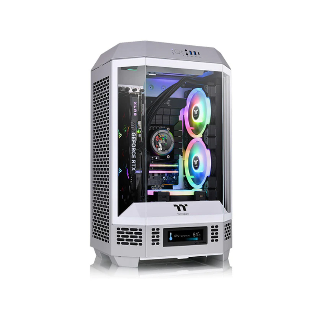 Корпус Thermaltake The Tower 300 Limestone (CA-1Y4-00SIWN-00) [Mini Tower, 2x 140 мм, серый]