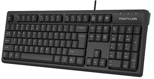 Клавиатура A4Tech Fstyler FK12 [мембранная, проводная, черная]