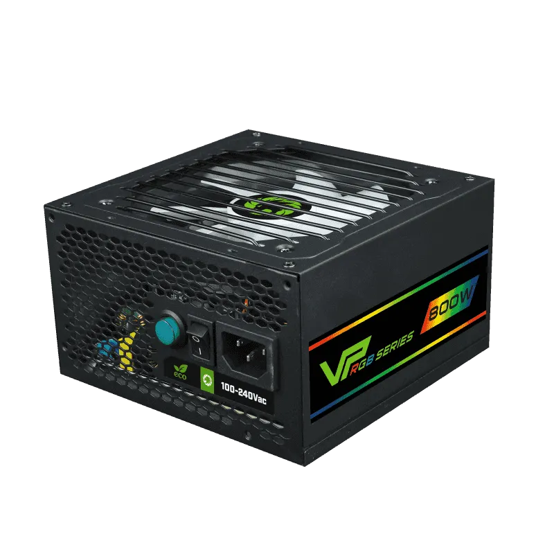 Блок питания GameMax VP-800-RGB Modular [800 Вт, 80 PLUS Bronze, 6x SATA, 2 x 6+2 pin PCIe, 1x 4+4 pin CPU, ATX]