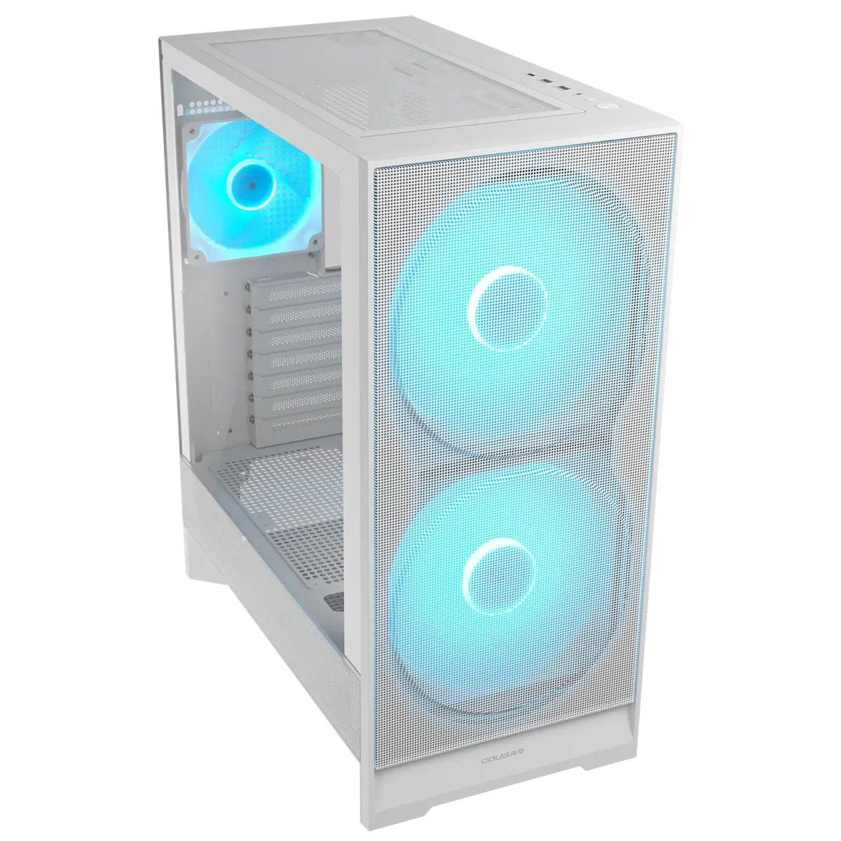 Корпус Cougar Airface 180 (385VA40.0002) [Midi Tower, 2 x 180 мм / 1 x 120 мм, белый]