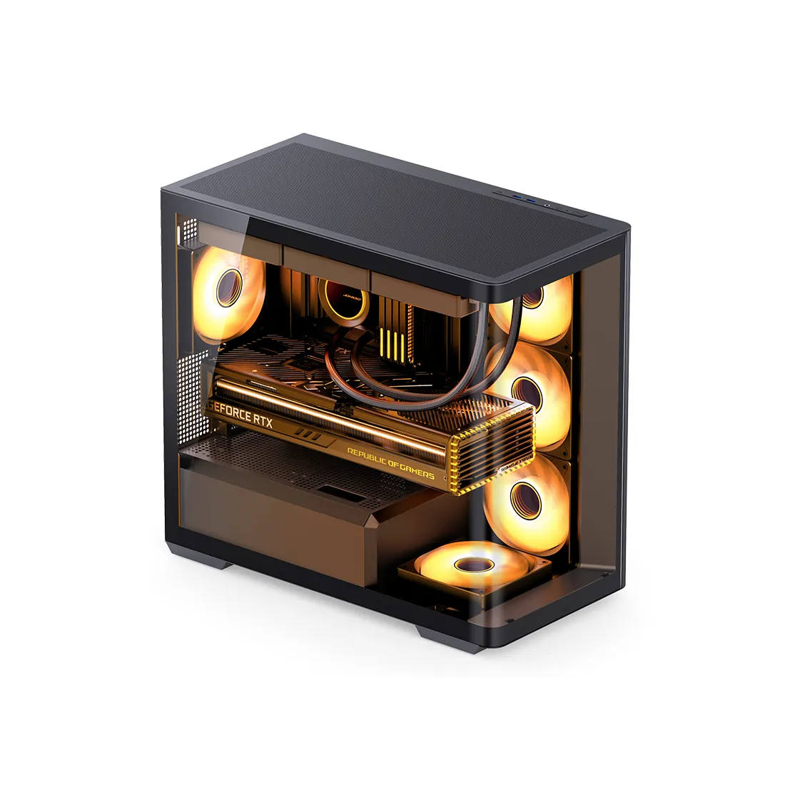 Корпус Jonsbo D300 Black [Mini Tower, Без вентиляторов, черный]