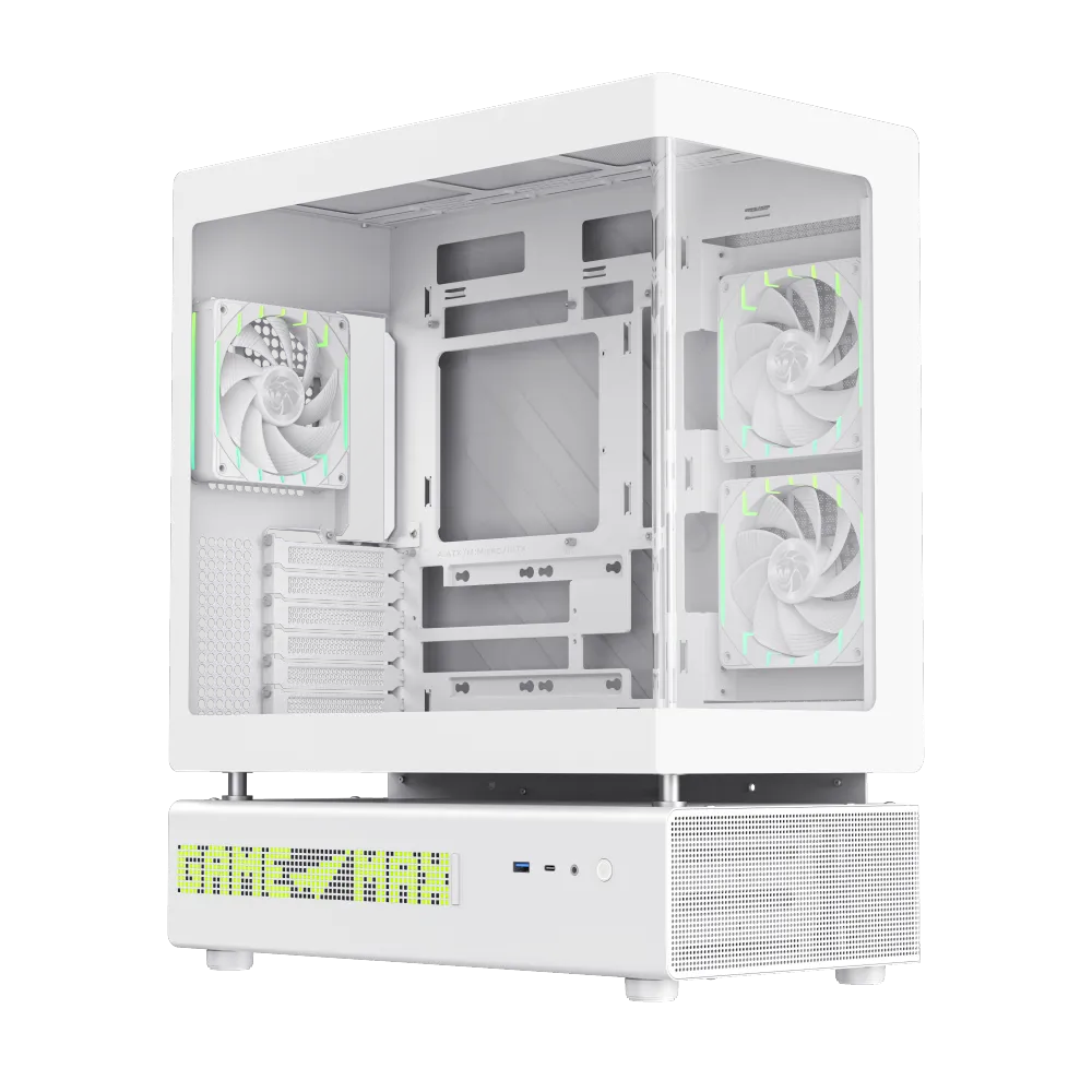 Корпус Gembird N90 WH (1118-3090R0001) [Midi Tower, 3 x 120x120 мм, белый]