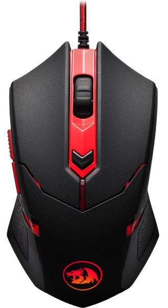 Мышь + коврик Redragon M601BA [проводная, светодиодная, 3200 DPI, 1000 Гц, подсветка]