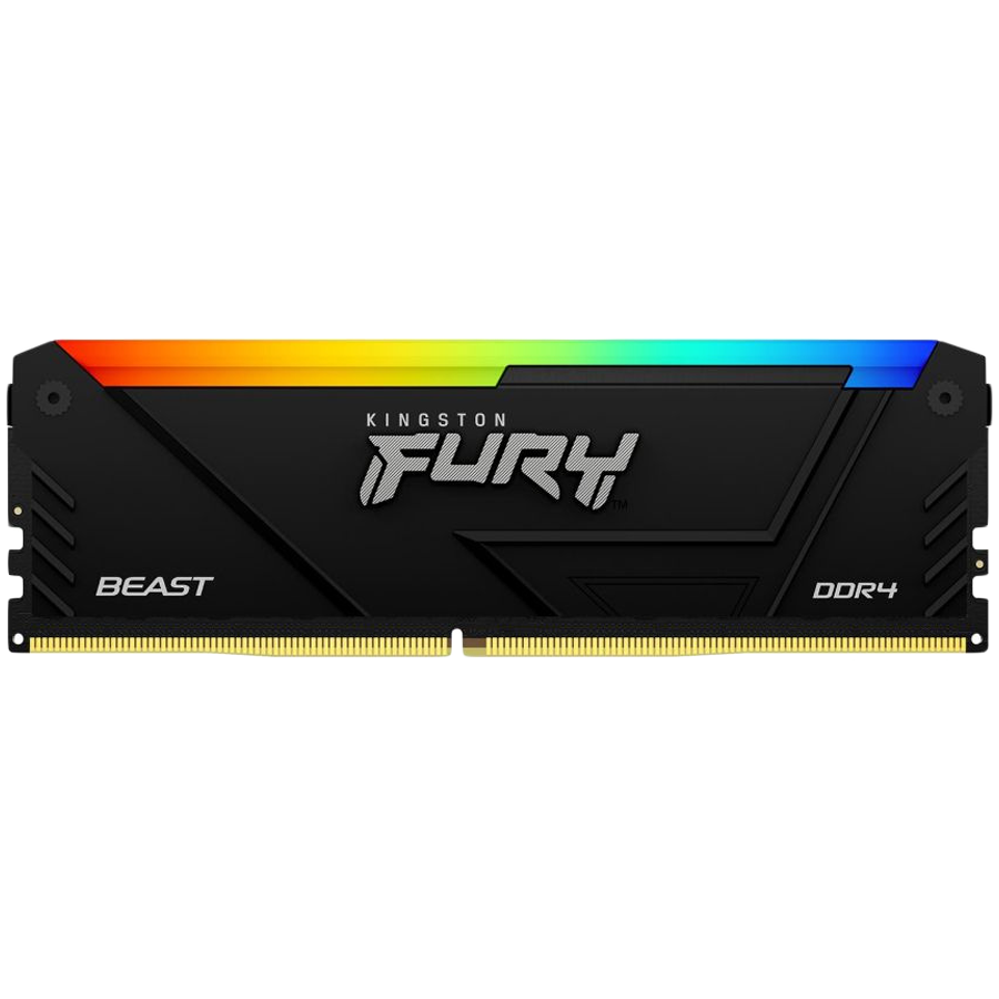 Комплект оперативной памяти Kingston FURY Beast RGB (KF436C18BB2A/32) [32 ГБ, DDR 4, 3600 МГц, 1.35 В, подсветка, KIT]