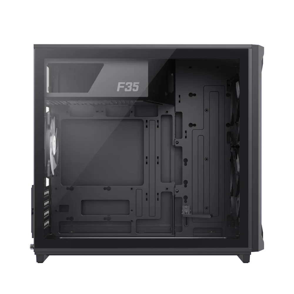 Корпус GameMax F35 BW Black (1116-4035R0003) [Midi Tower, 2 x 140x140 мм, черный]