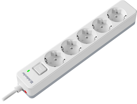 Сетевой фильтр Defender DFS 131 1,8 м Белый