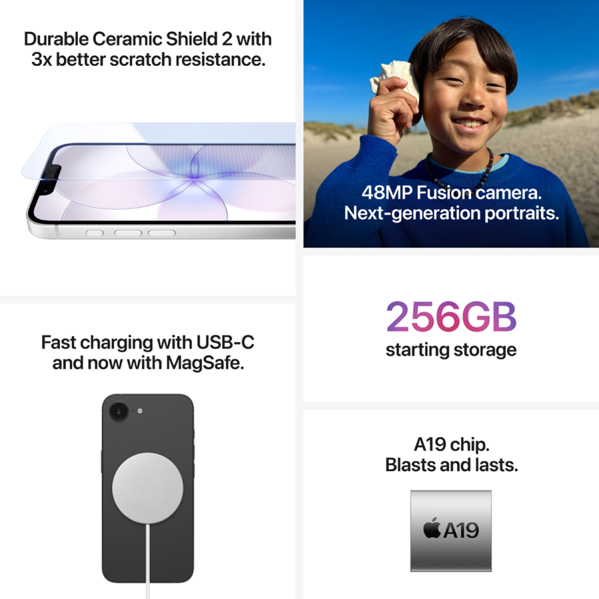 Смартфон Apple iPhone 17e [6.1", 256 ГБ, 8 ГБ, Розовый]