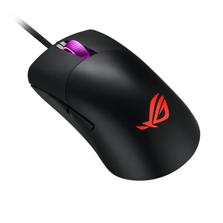 Мышь Asus P509 ROG KERIS (90MP01R0-B0UA00) [проводная, светодиодная, 16000 DPI, 1000 Гц подсветка, черная]
