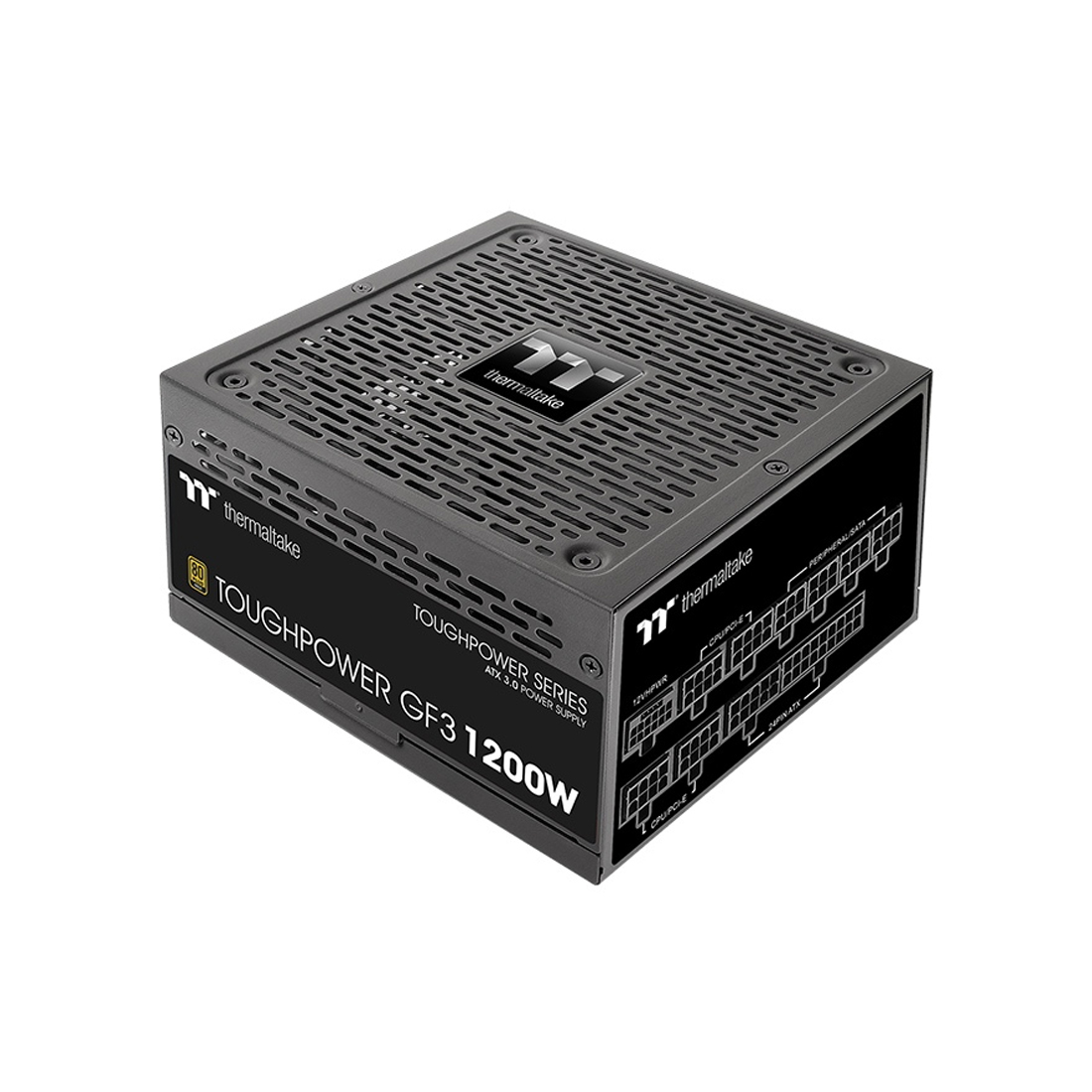 Блок питания Thermaltake Toughpower GF3 A3 (PS-TPD-1200FNFAGE-H) [1200 Вт, 80 PLUS Gold, 12x SATA, 1 x 16 pin (12VHPWR), 2 x 6+2 pin PCIe, 1x 4+4 pin CPU, ATX]