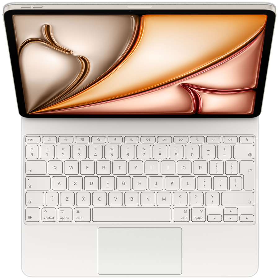 Чехол Apple Magic Keyboard for iPad Air 13-inch (M3) - Russian - White,Model A3340 (MDFW4RS/A)