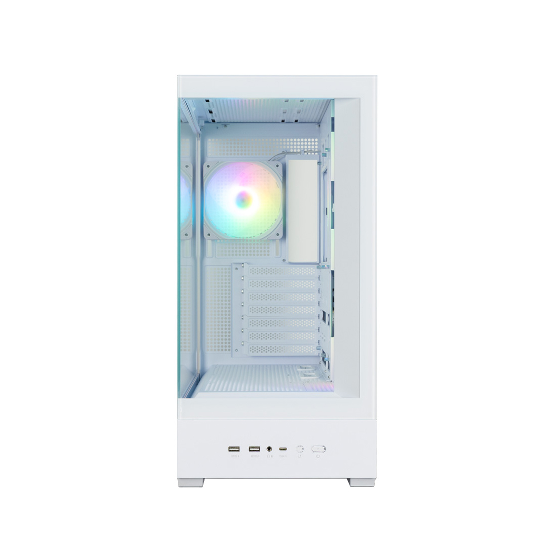 Корпус Zalman P40 DS White [Midi Tower, 4 x 120 мм, белый]