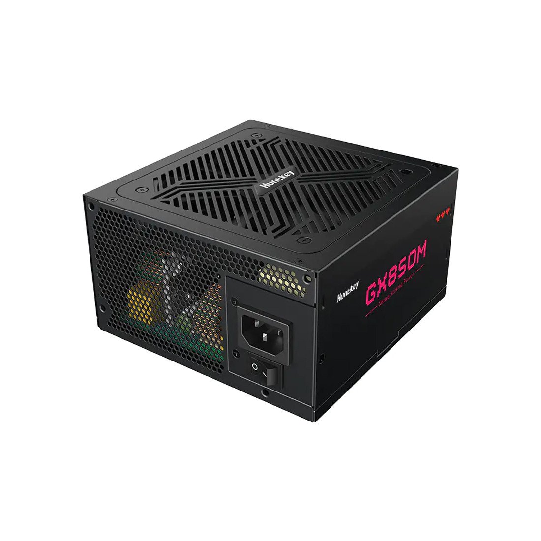 Блок питания HuntKey GX850M (GX850M) [850 Вт, 80 PLUS Gold, 4x SATA, 1 x 16 pin (12VHPWR), 2 x 6+2 pin PCIe, 2x 4+4 pin CPU, ATX]