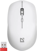 Мышь Defender Velvet MB-406 [беспроводная, светодиодная, 1600 DPI, 125 Гц, белая]