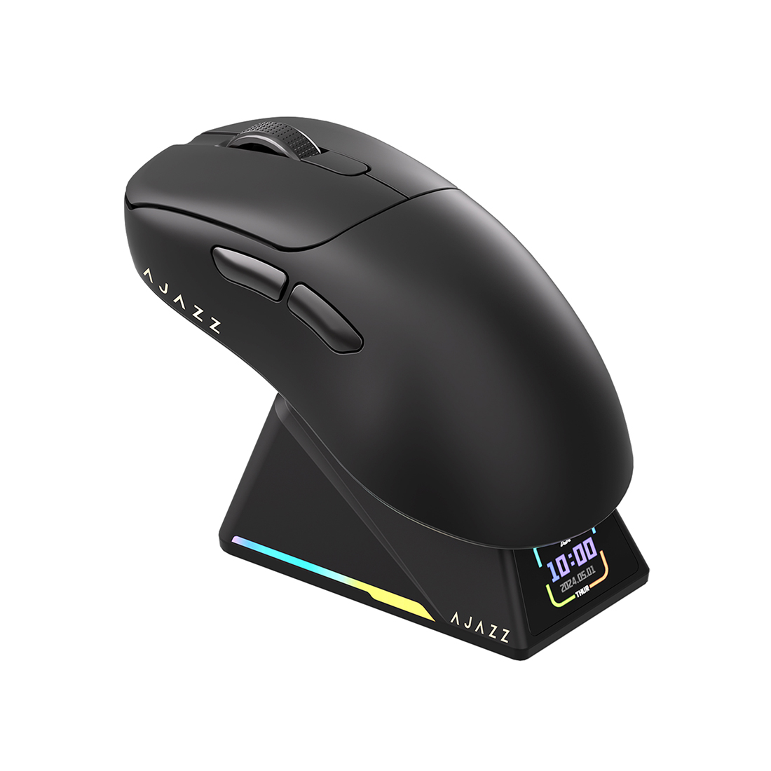 Мышь Ajazz AJ179 PRO [проводная + беспроводная, светодиодная, 26000 DPI, 8000 Гц, черная]
