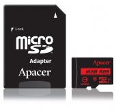 Карта памяти MicroSD Apacer AP16GMCSH10U5-R 16GB + адаптер - купить по цене 2 220 тг. в интернет-магазине Forcecom.kz