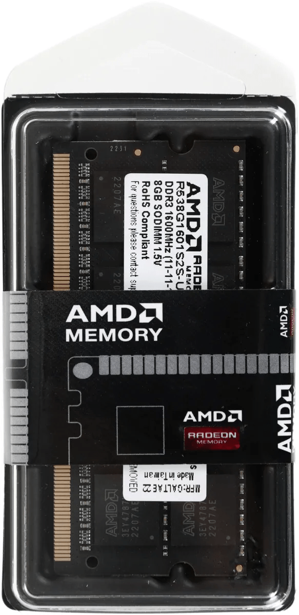 Оперативная память AMD Radeon R5 Entertainment Series (R538G1601S2S-U) [8 ГБ, DDR 3, 1600 МГц, 1.5 В]