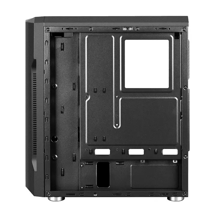 Корпус Wintek Flame D525-B TG, Black, Midi tower - купить в интернет-магазине Forcecom.kz Корпус Wintek Flame D525-B TG, Black, Midi tower