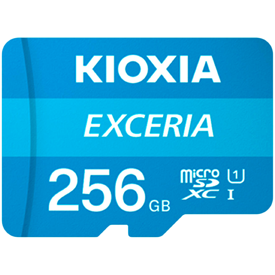 Карта памяти microSD KIOXIA Exceria (M203) 256GB UHS I U1 с адаптером (LMEX1L256GG2)